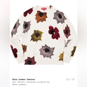 SUPREME AS NATE LOWMAN SWEATER